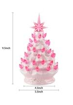 10" Pink Ceramic Christmas Tree Decoration Alt 5