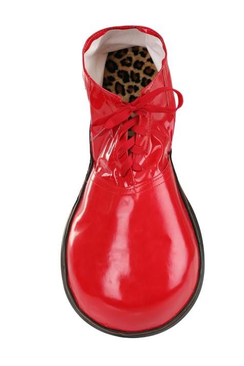 Clown Shoes PVC Red Adult Costume Accessories Unisex main image 0