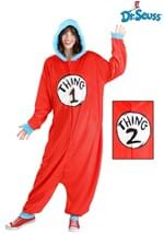 Adult Dr Seuss Thing 1 2 Costume Onesie