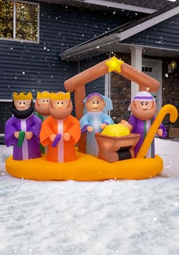 Light Up Nativity Inflatable Decoration