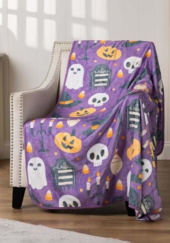 Halloween Mischief Throw Blanket