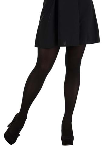 Women's Plus Size Black/White Striped Tights