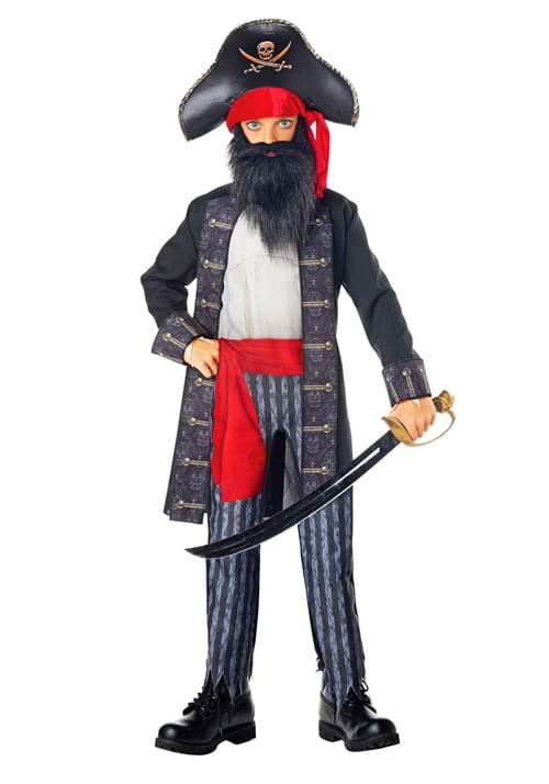 Kid's Blackbeard Pirate Costume