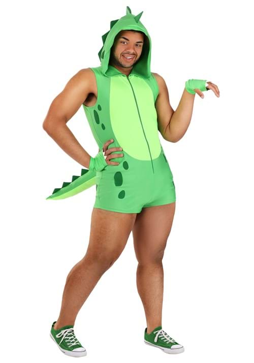Plus Size Mens Sexy Dino Romper