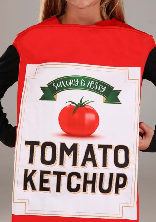 Kid's Red Ketchup Bottle Costume