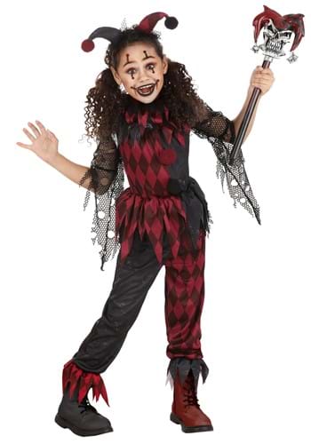 Kid's Jinxed Jester Clown Costume