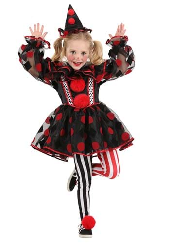 Toddler Wonderland Red Clown Costume