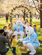 Adult Deluxe Easter Bunny Mascot Costume