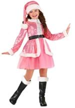 Girls Pink Santa Claus Costume