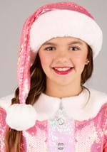 Girl's Pink Santa Claus Costume Alt 1