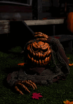 14-Inch Animated Head Popping Pumpkin Ground Breaker Decorat