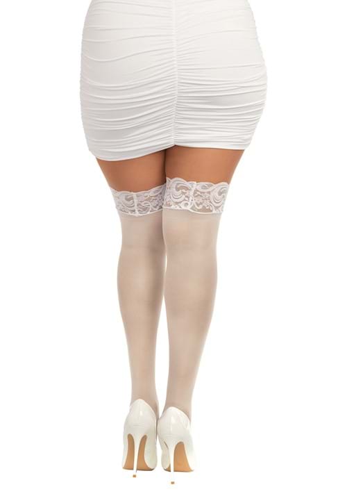 Women s Plus Size Silicone Lace Top Thigh High Stockings Thigh High women-s-plus-size-silicone-lace-top-thigh-high-stockings-thigh-high