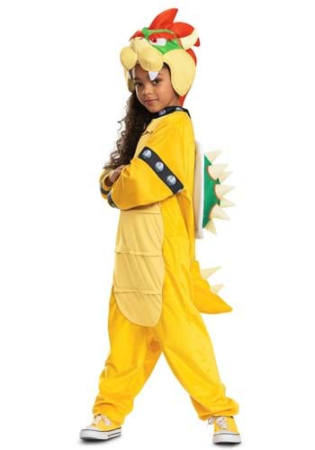 Super Mario Bros Child Bowser Hooded Jumpsuit Alt 2