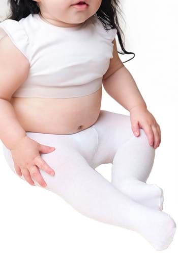 Infant White Tights