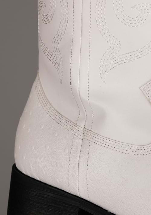 White Cowboy Boots for Men Costume Shoes for Adults