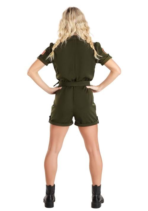 Top Gun Women's Flight Suit Romper Costume Top Gun Costumes