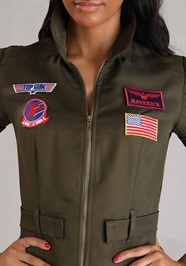 Flight Suit Top Gun Women s Costume Dress Top Gun Costumes