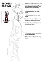 Acrobatic Animatronic Scary Clowns Decoration Alt 12