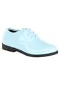 Kids Powder Blue Shiny Tuxedo Shoe