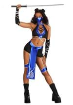 Womens Sexy Blue Mortal Ninja Costume Alt 1