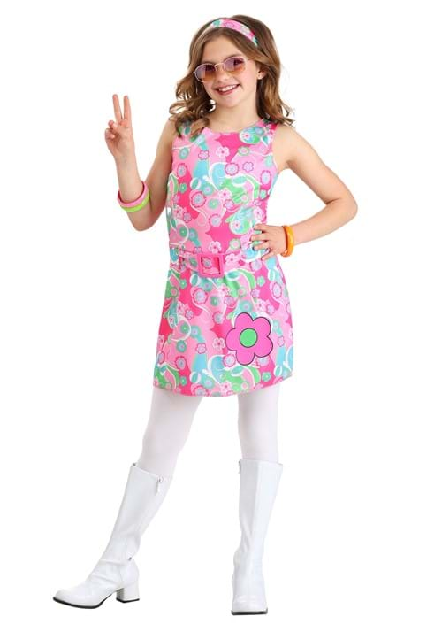 Girls Mod Groovy GoGo Cutie Costume Dress