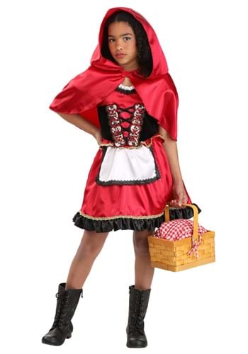 Girls Little Miss Red Riding Hood Costume Dress