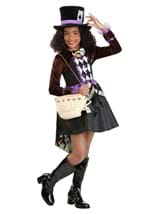 Girls Raving Mad Hatter Costume Alt 1