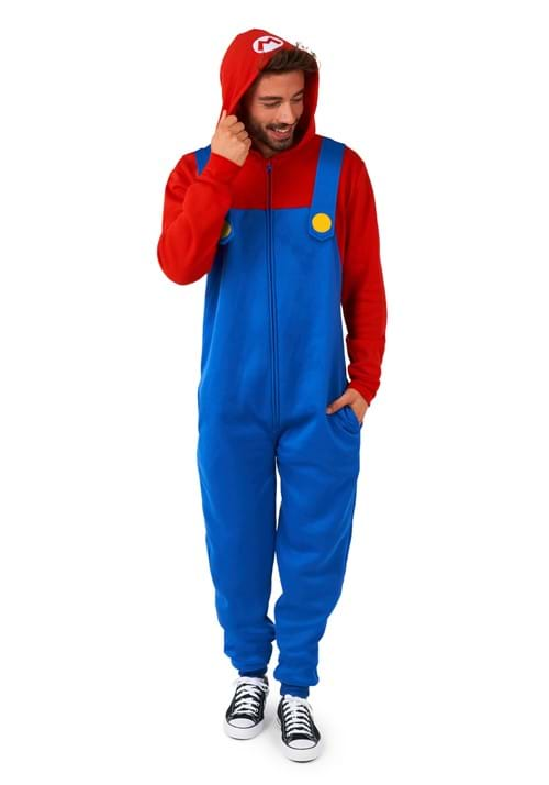 Super Mario Bros Adult Mario Onesie