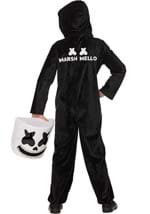 Marshmello Child Black Skeleton Costume Alt 1