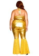 Women's Plus gold Disco Fox Adult Costume Alt 4