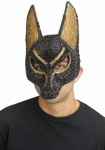 Adult Rhinestone Anubis Mask