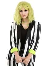 Women's White and Black Stripe Blazer Alt 4