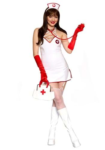 Womens Sexy Strappy Nurse Costume