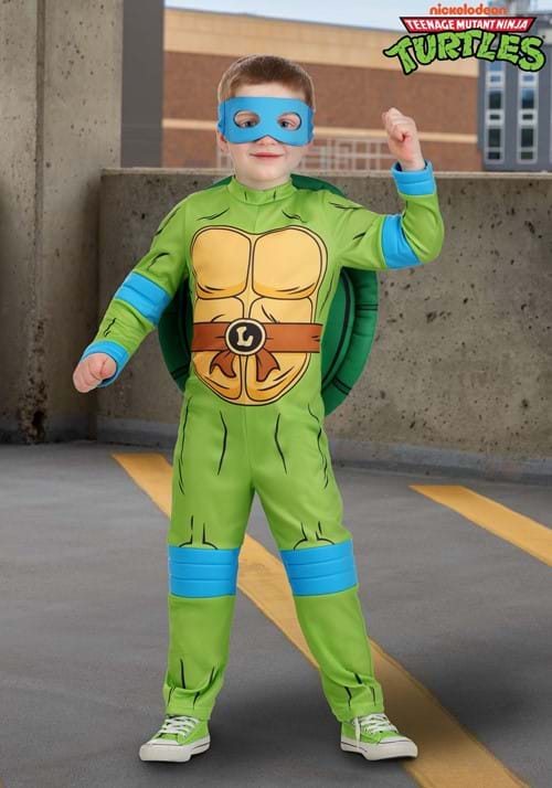 Costume Bambino Tartarughe Ninja - Leonardo, Taglia XS, Rubies, Lavaggio Solo A Mano