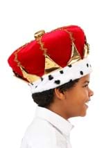 Kids Royal Red King Costume Hat Alt 3