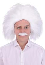 Adult Mad Scientist Costume Wig and Mustache Kit