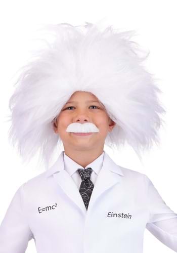 Kids Mad Scientist Costume Wig and Mustache Kit
