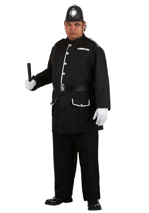 Plus Size Mens British Bobby Costume