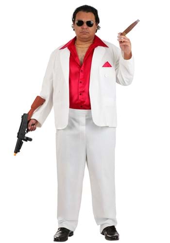Plus Size Adult Suave 80s Gangster Costume