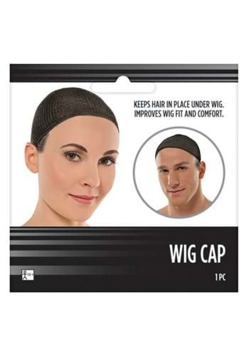 Adult Black Costume Wig Cap Accessory