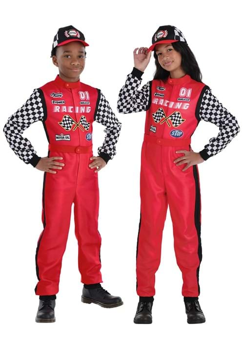 Kid's Unisex Race Car Driver Costume