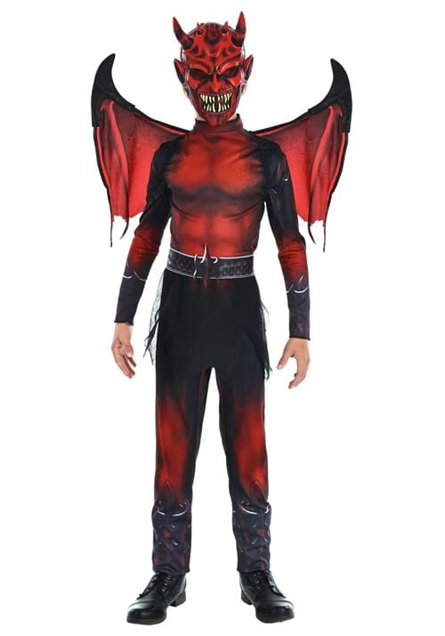 Boys Red Demon Devil Costume