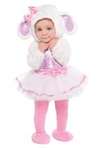 Girl's Infant Little Pink Lamb Costume Alt 1