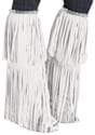 Adult White Fringe Costume Boot Covers