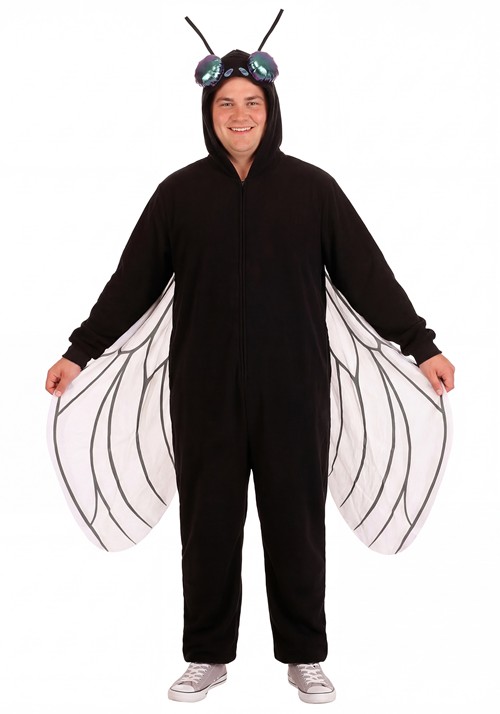 Adult  Plus Fleece Fly Onesie