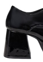 Mens Patent Black Disco Pimp Shoes Alt 7