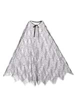 Adult Black Sheer Cobweb Costume Cape
