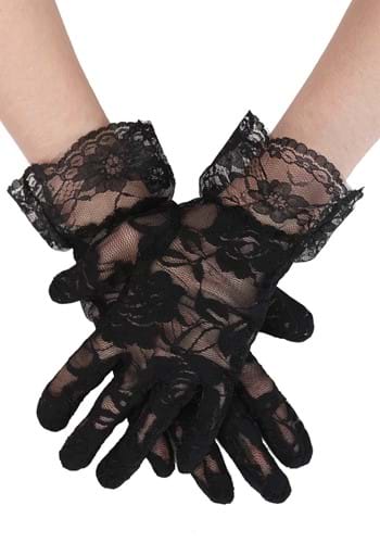 Adult Victorian Black Lace Gloves