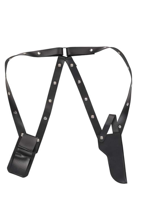 Adult Gun and Clip Shoulder Holster Costume 