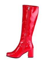 Women's Patent Red Gogo Costume Boots Alt 4